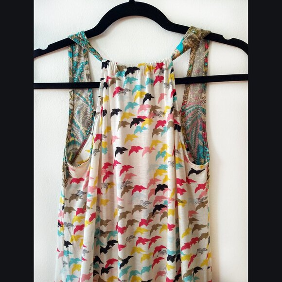 DEPT Birds of Paradise Multicolour Drop Waist Dress - Picture 4 of 6